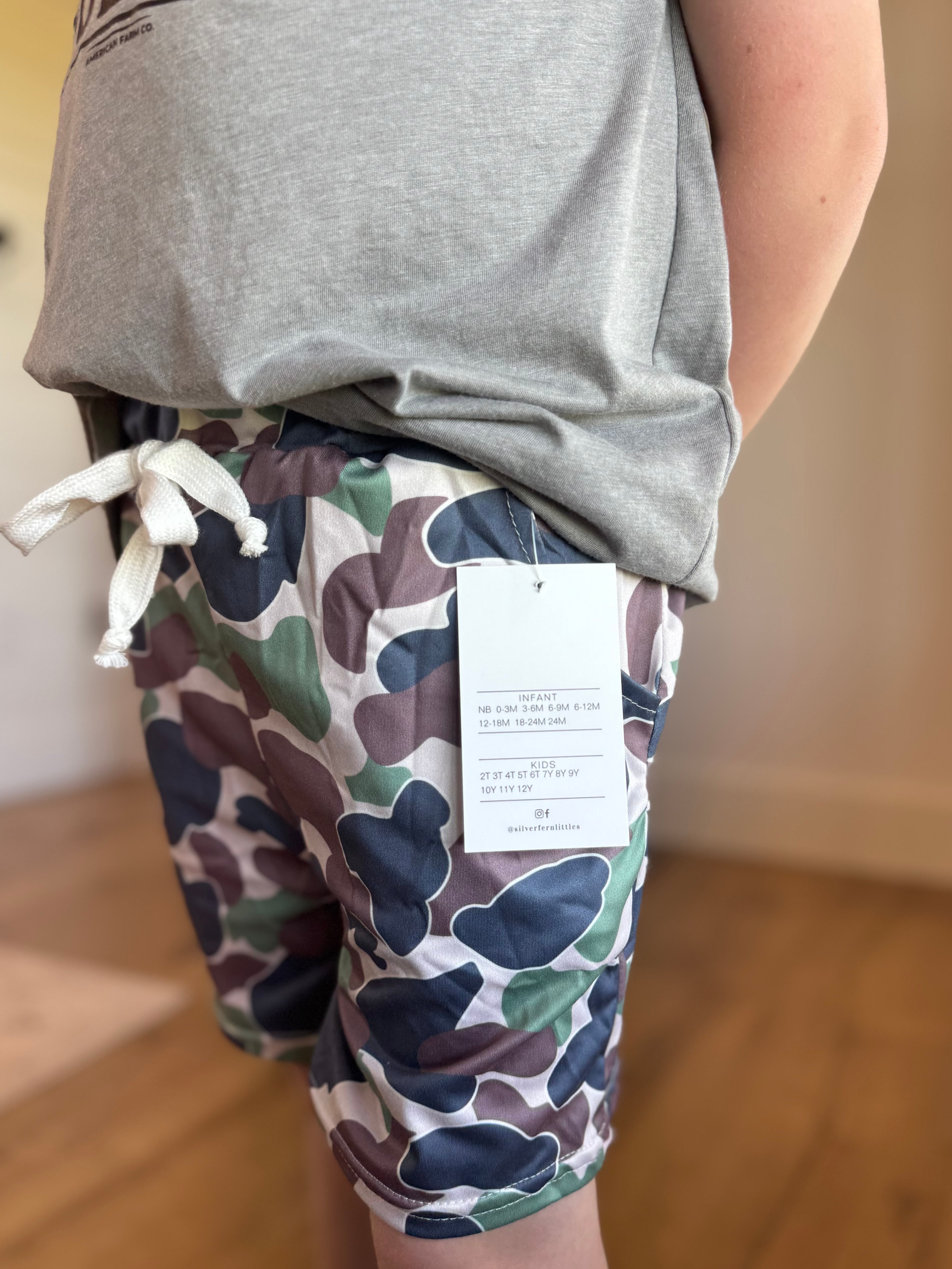 Boys Camouflage Summer Shorts
