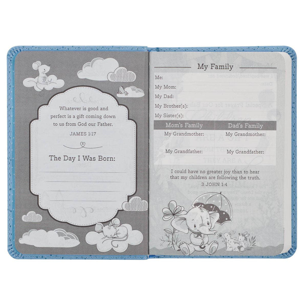Bible NLT Infant New Testament Faux leather, Blue