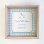 Gingham Blue Our Little Boy