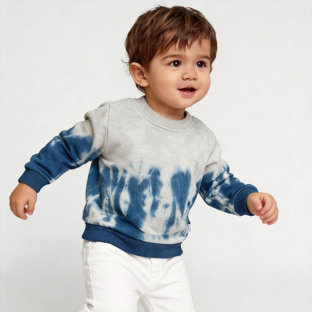 Rush Blue Tie-Dye Fleece Sweatshirt