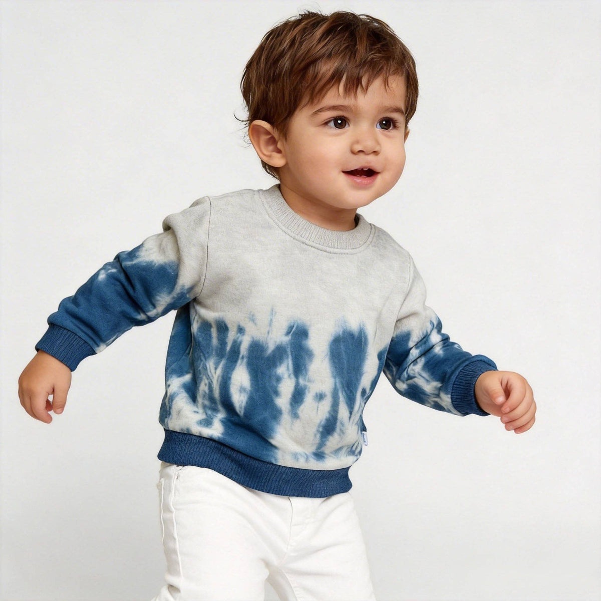 Rush Blue Tie-Dye Fleece Sweatshirt