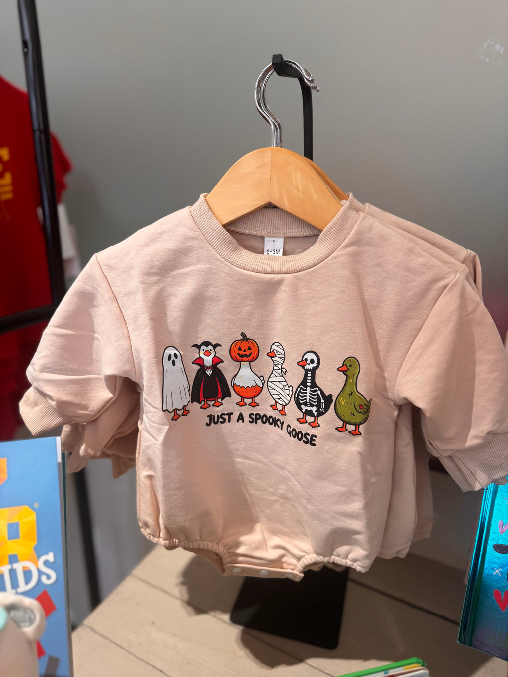 Just a Spooky Goose Baby Romper