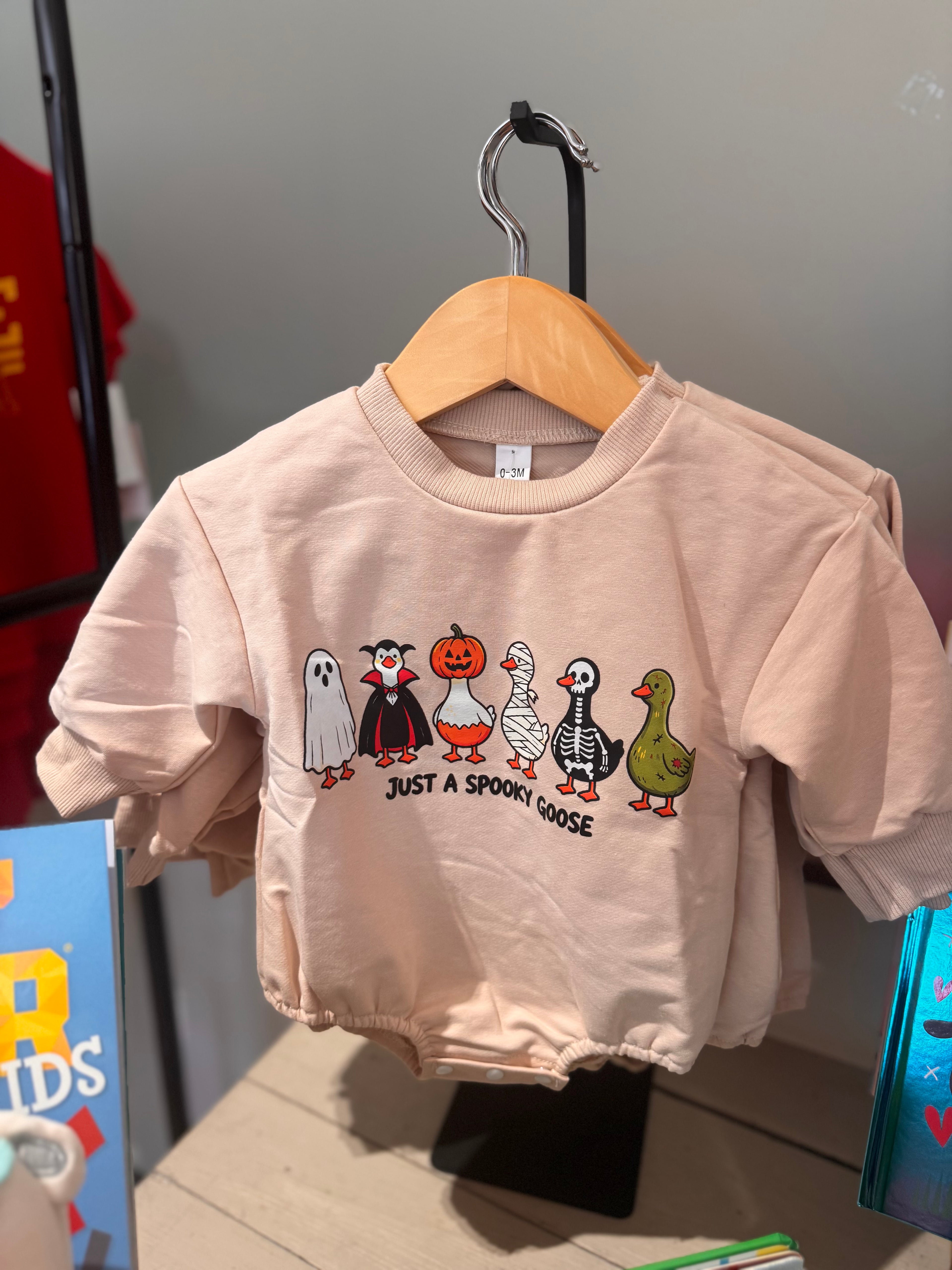 Just a Spooky Goose Baby Romper