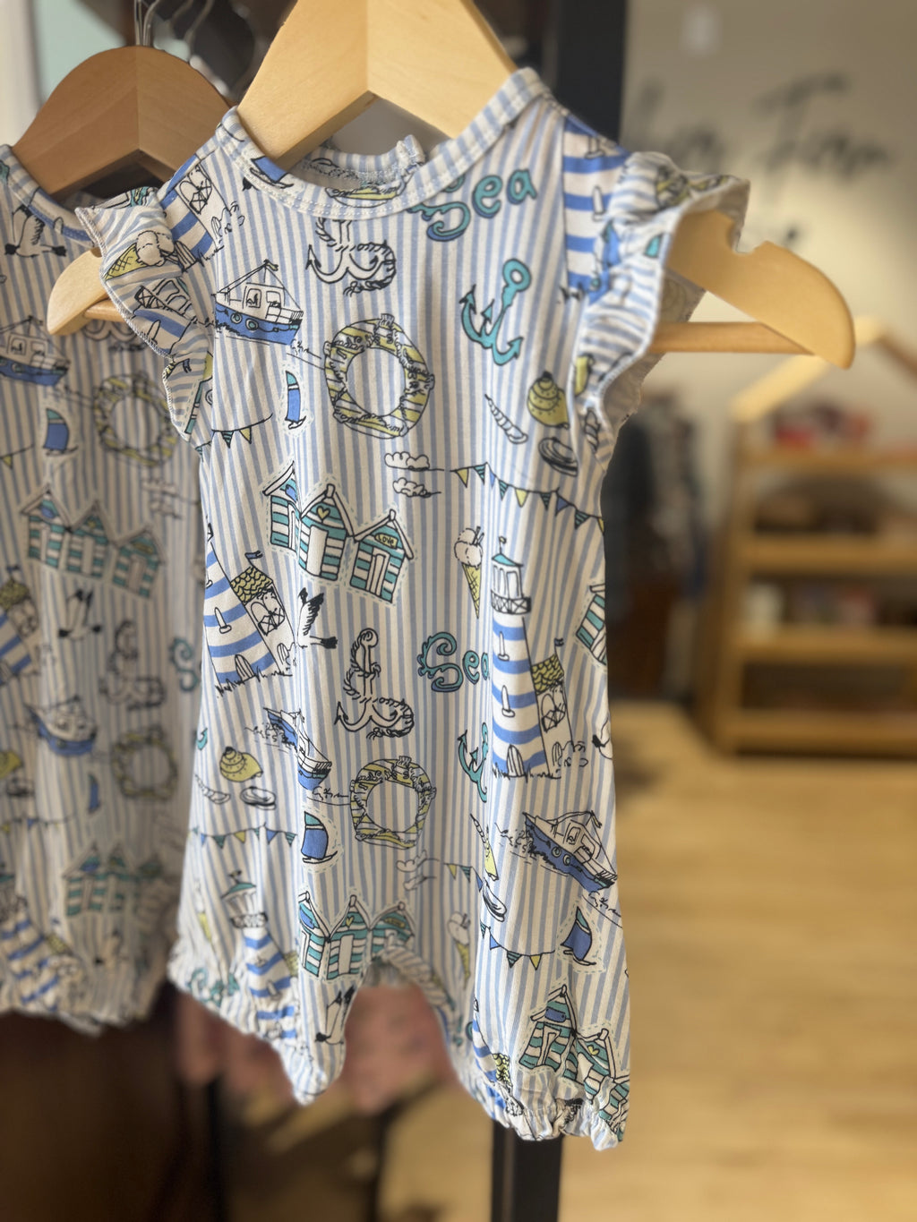 Seashore Bubble Romper - Girl