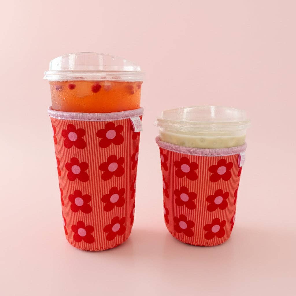 Iced Drink Sleeve - Happy Floral 16oz