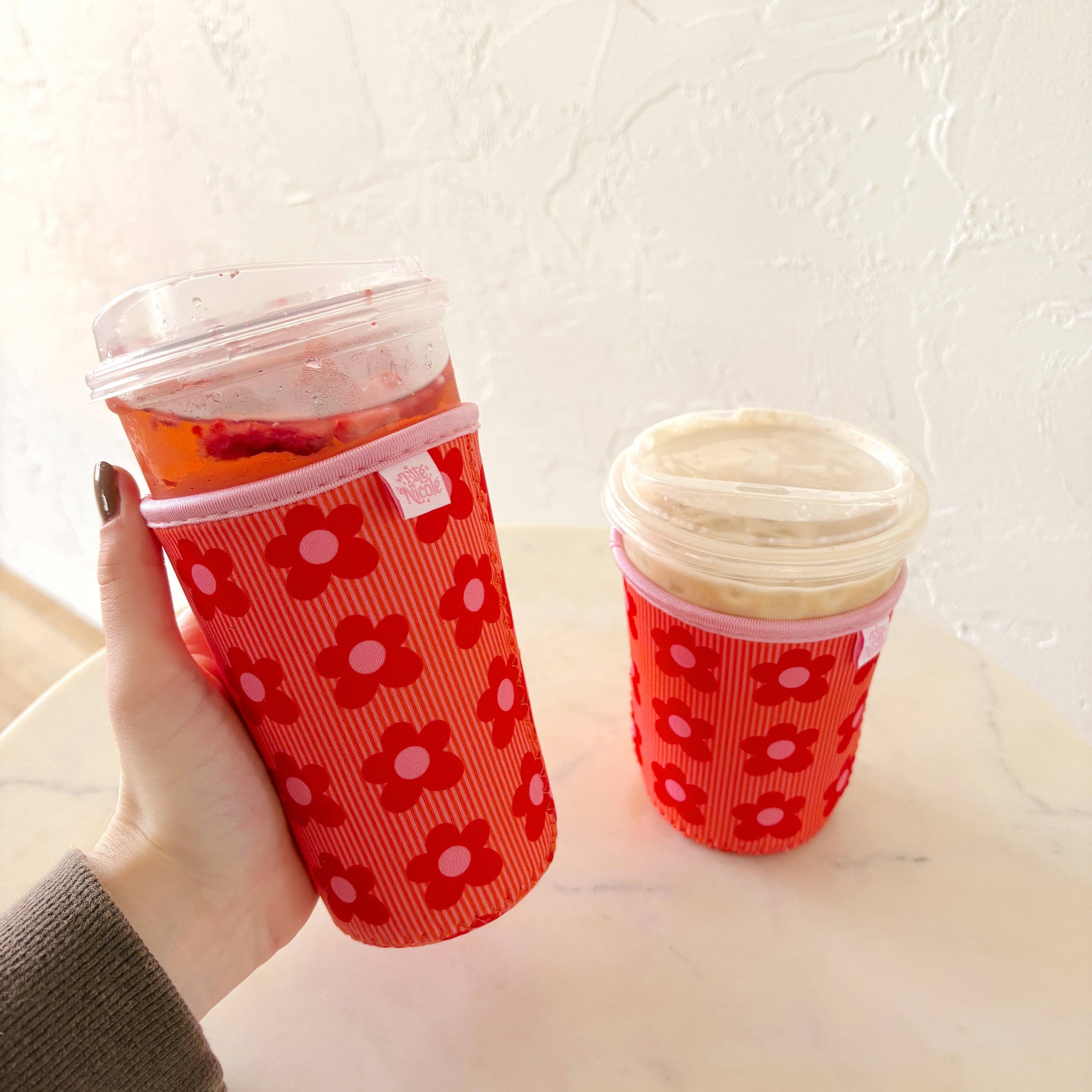 Iced Drink Sleeve - Happy Floral 16oz