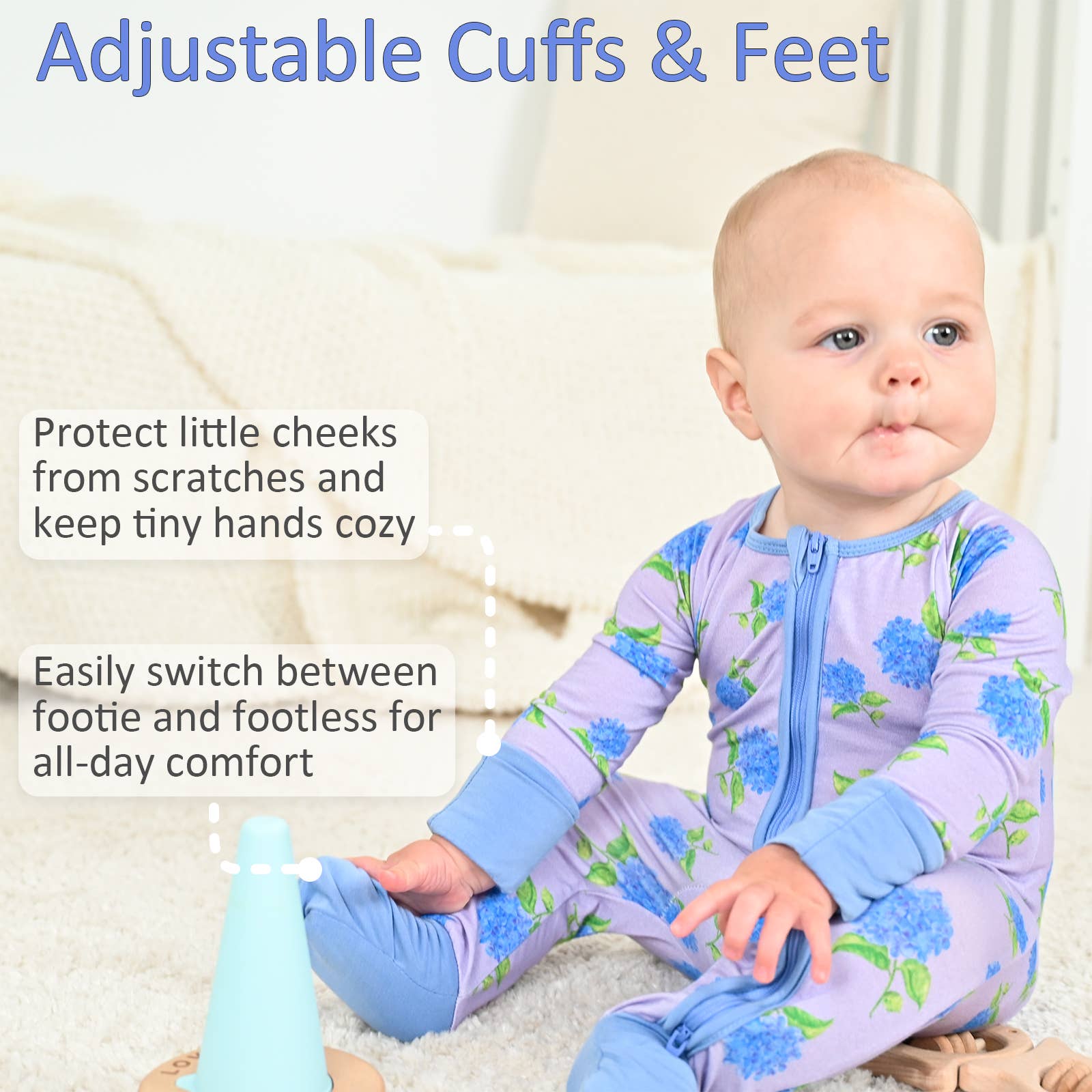 You Had Me At Hydrangea Baby  Pajamas