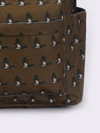 Brown Duck Printed Kids Backpack