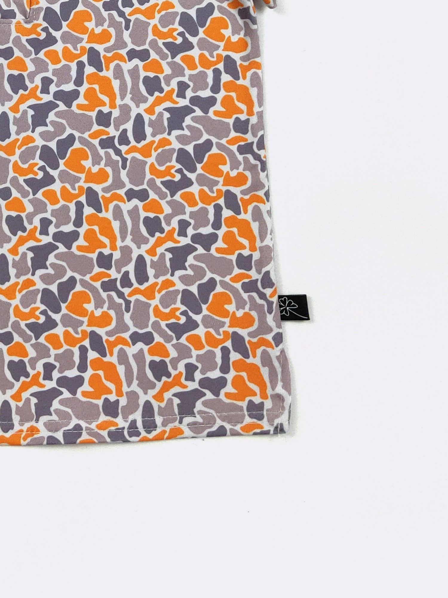 Orange Camo Boy Collar Shirt