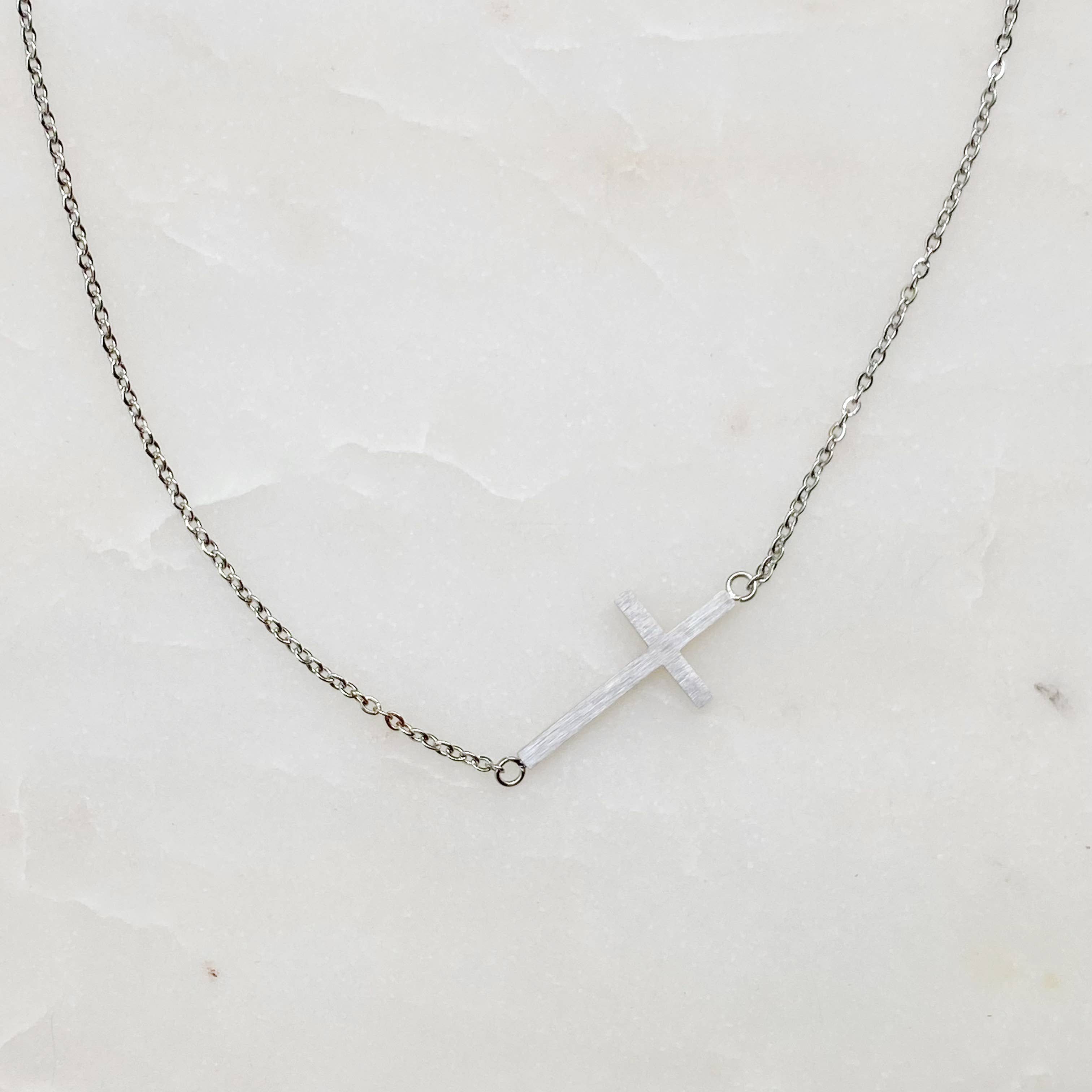 Silver Cross Necklace