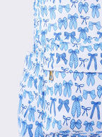Bow Print Girls Backpack
