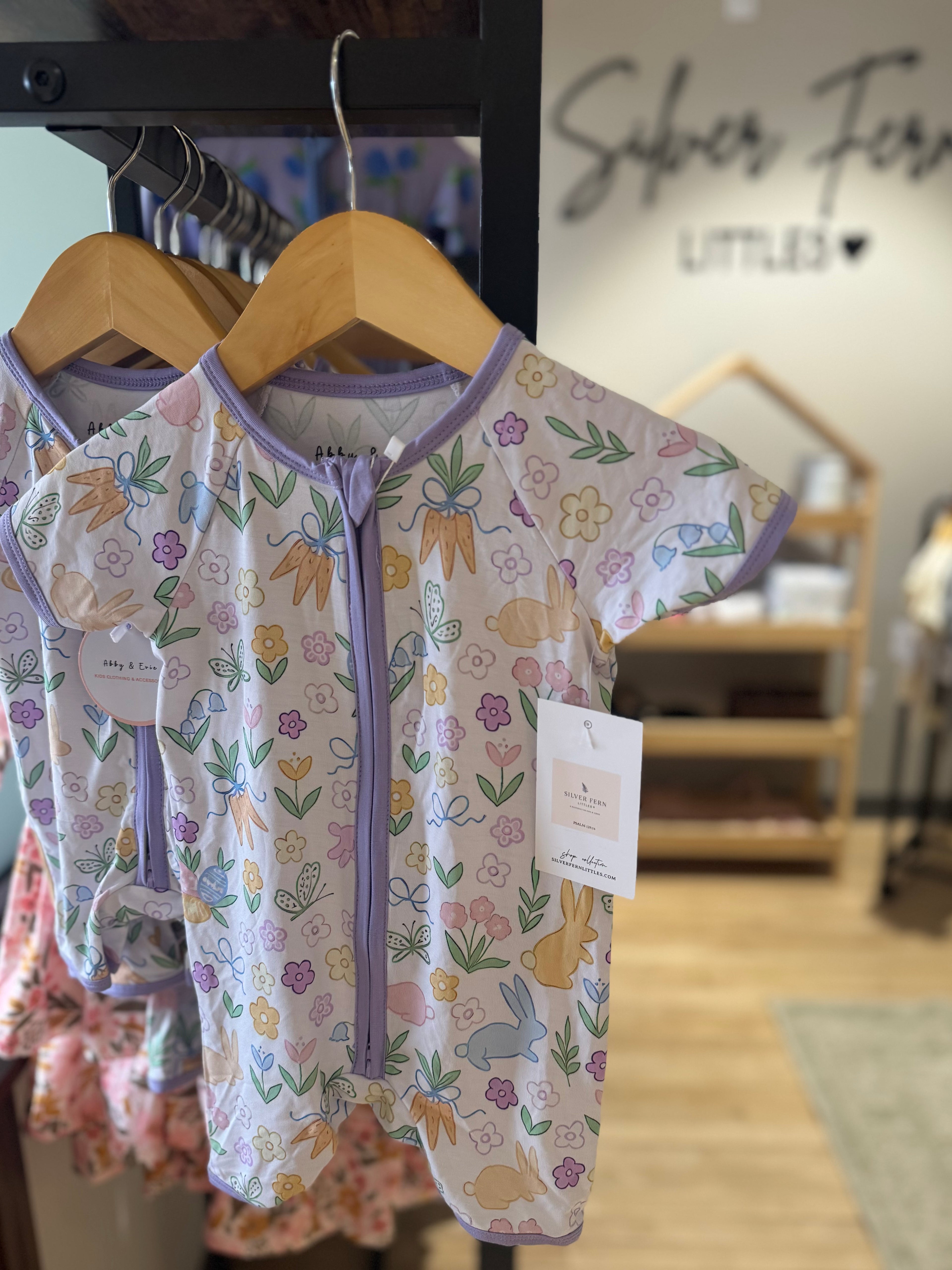 Purple Floral Romper