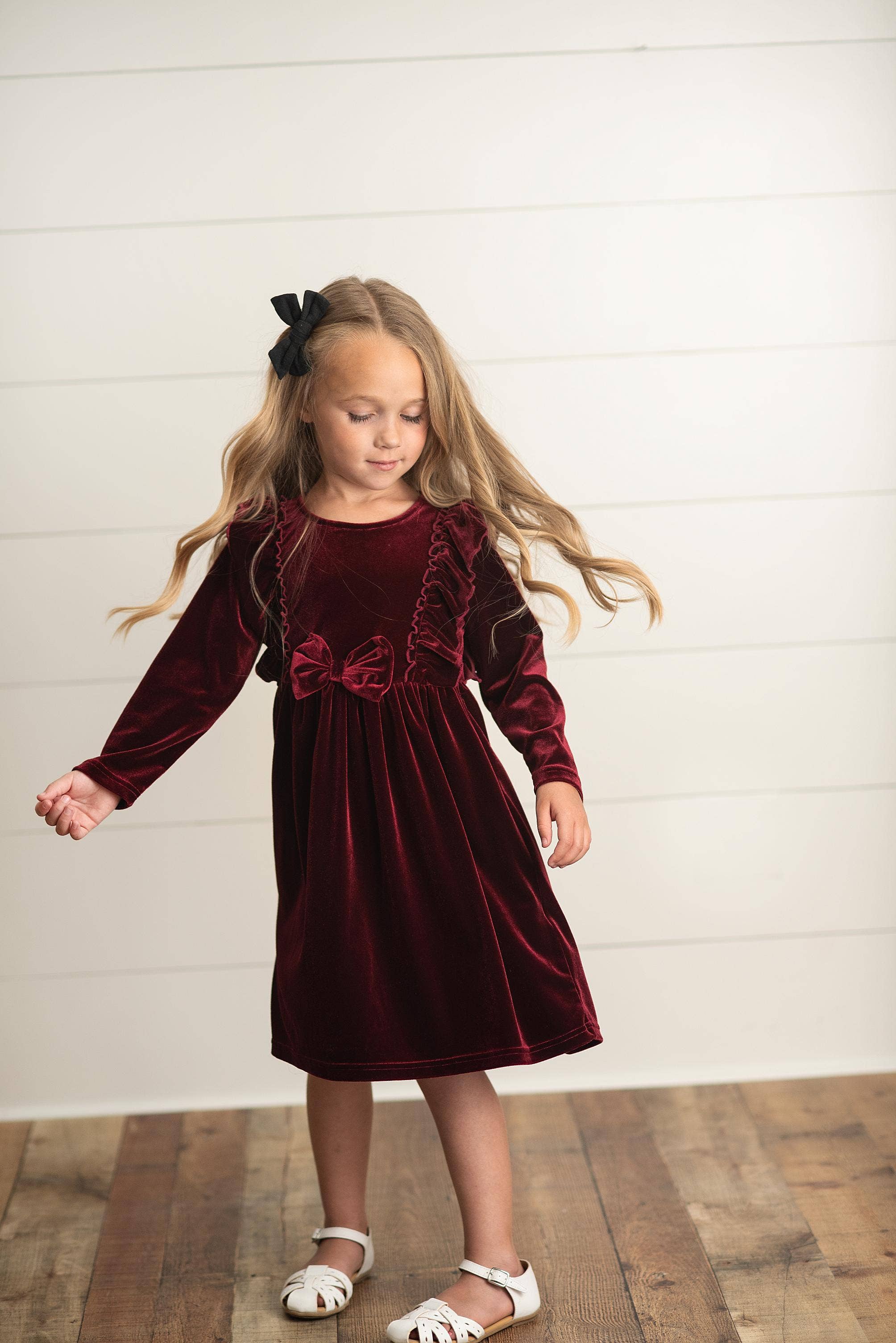 Velvet Bow Party Dress