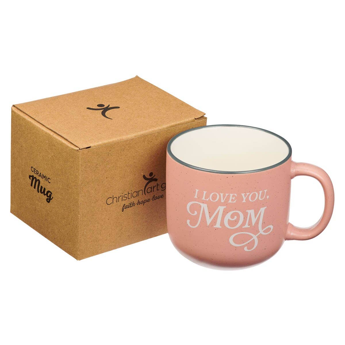 Mug Pink I Love You, Mom