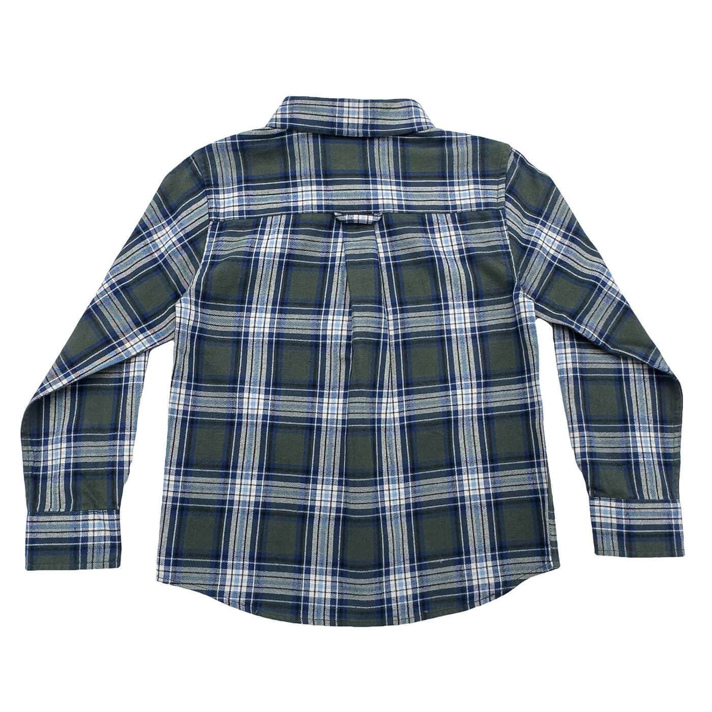 Folly Island Boys Flannel Green
