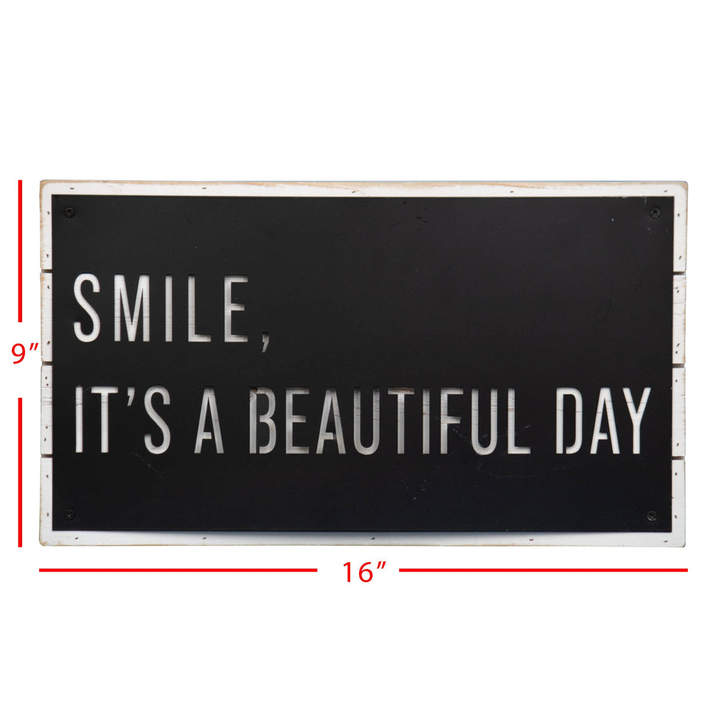 Smile Beautiful Day Wall Art