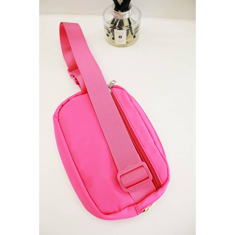 Solid Color Crossbody Belt Bag