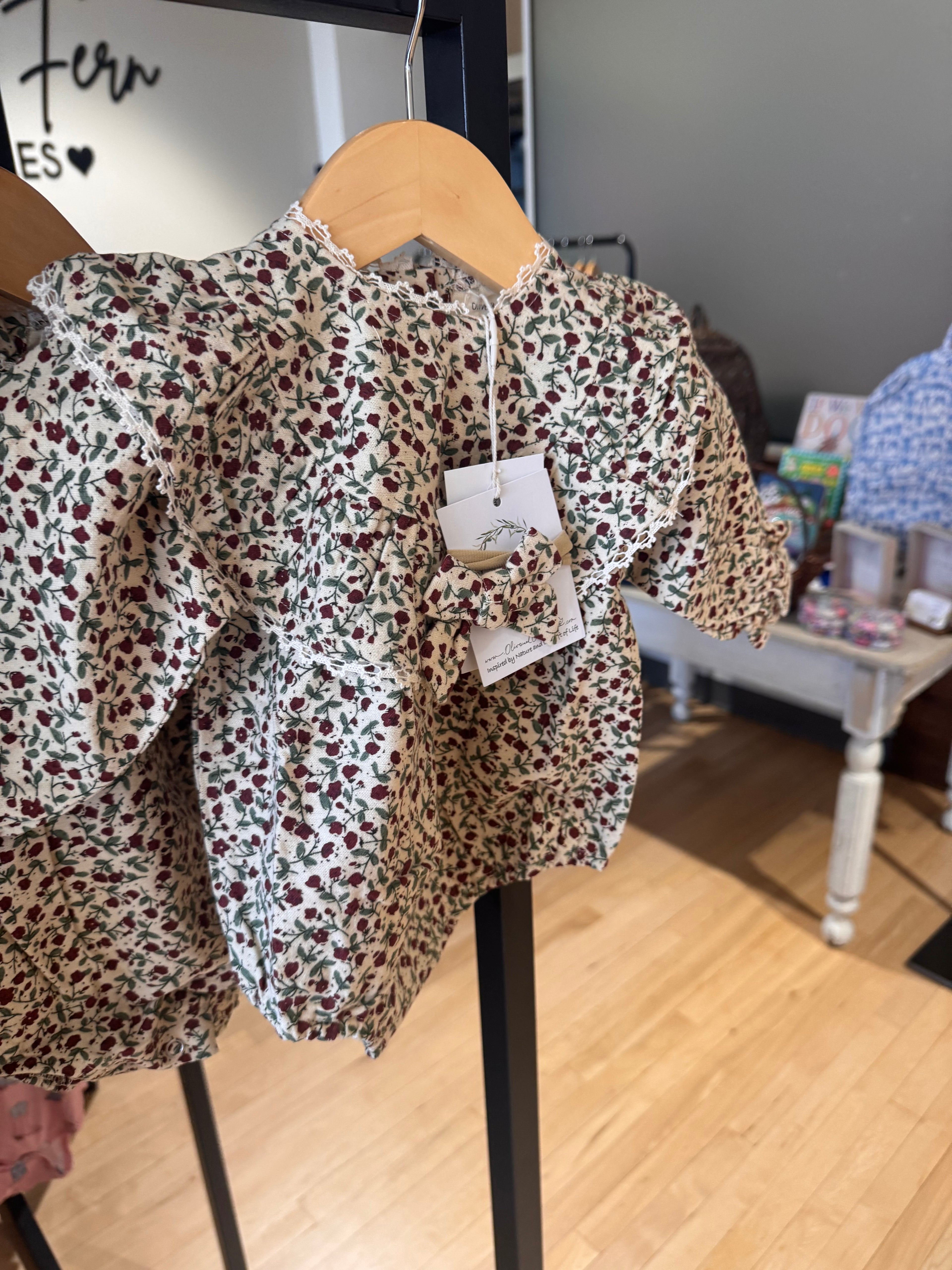 Rosy Fall Romper
