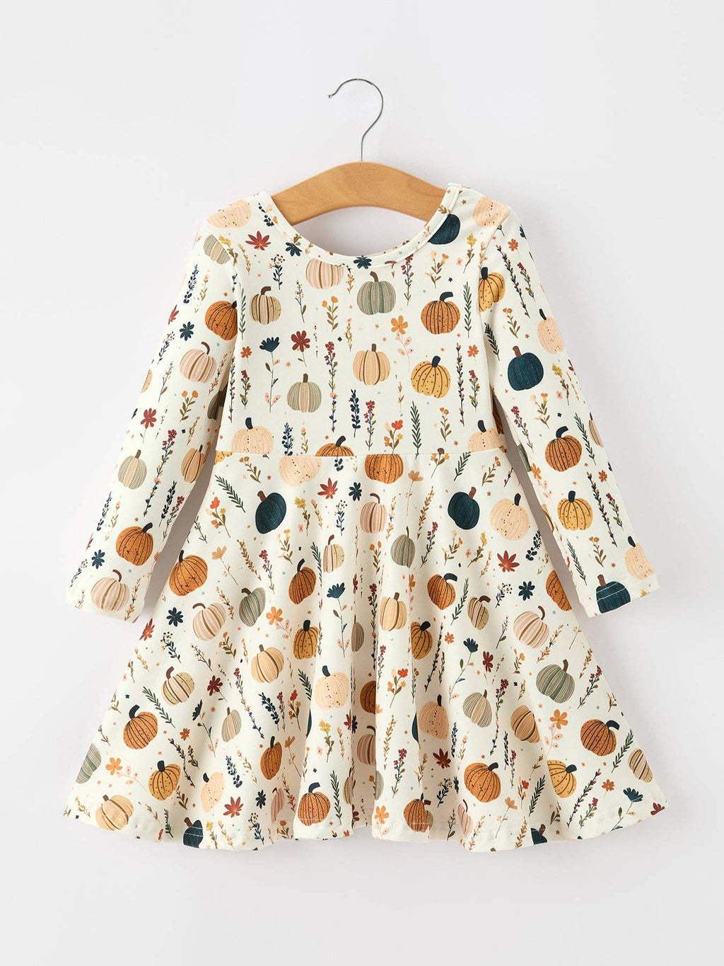 Addison Pumpkin Floral Dress