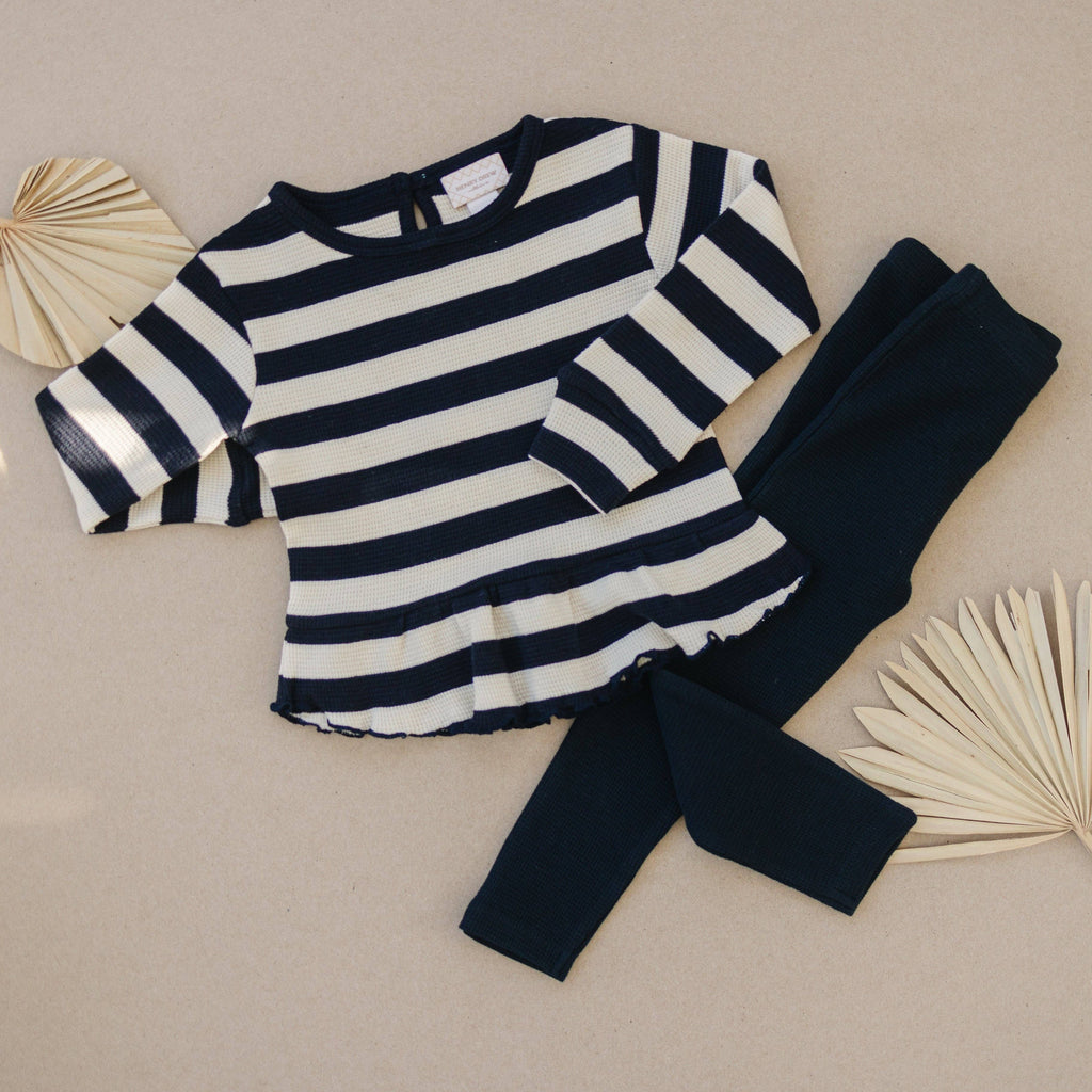Long Sleeve Sapphire Stripe