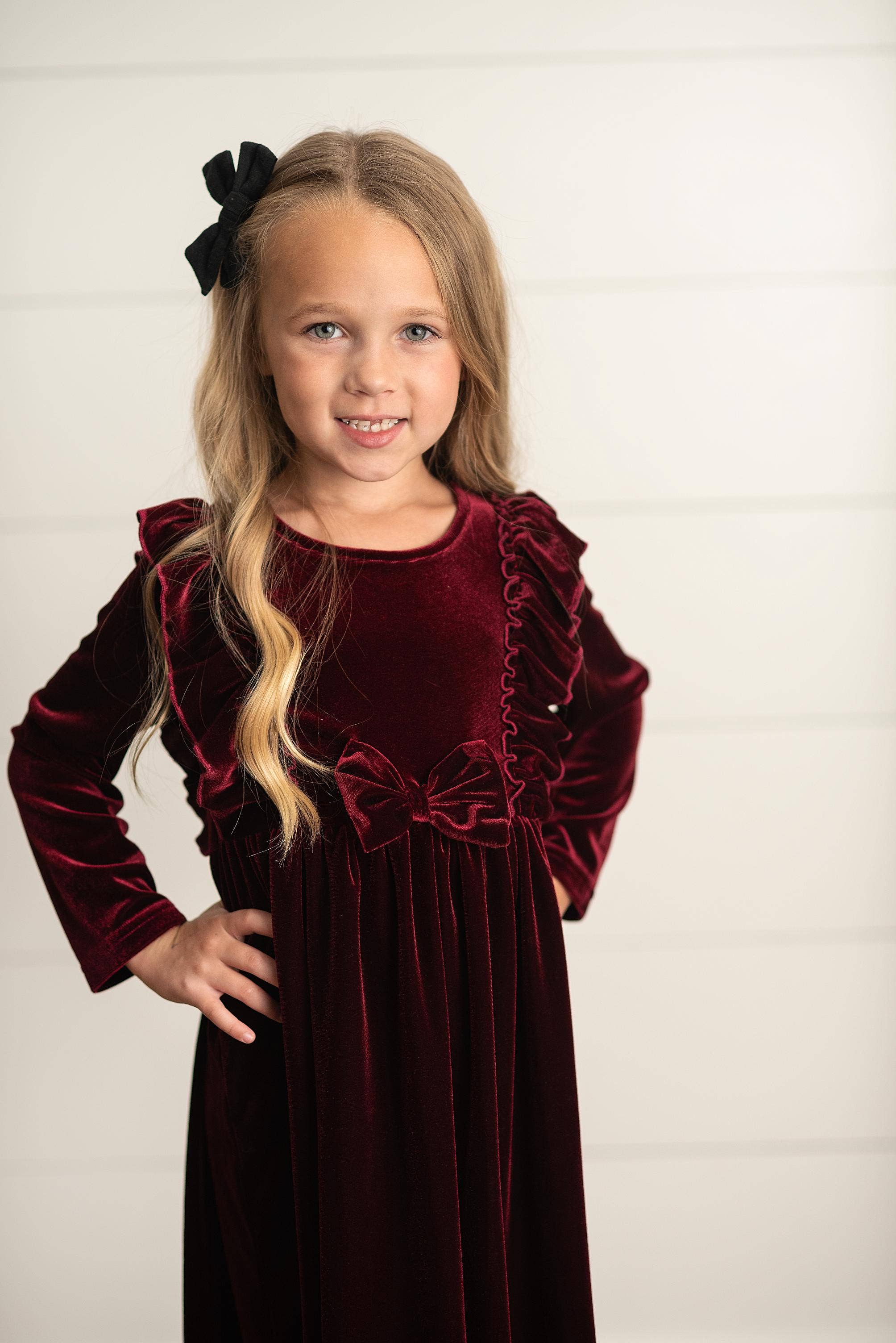 Velvet Bow Party Dress