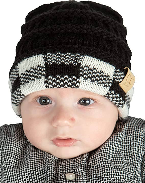 Baby Beanie Buffalo Check