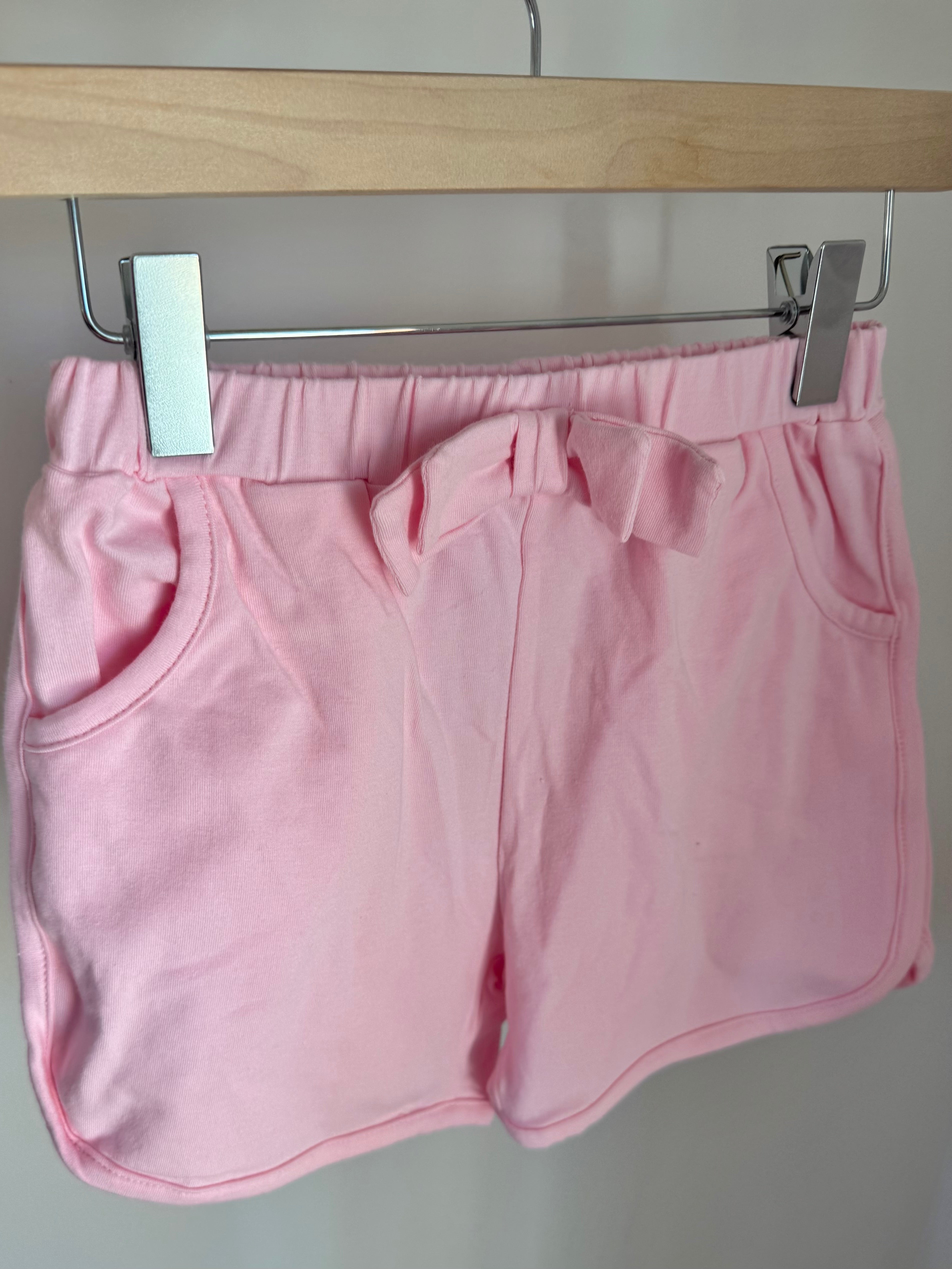 Girls Pink Bow Shorts