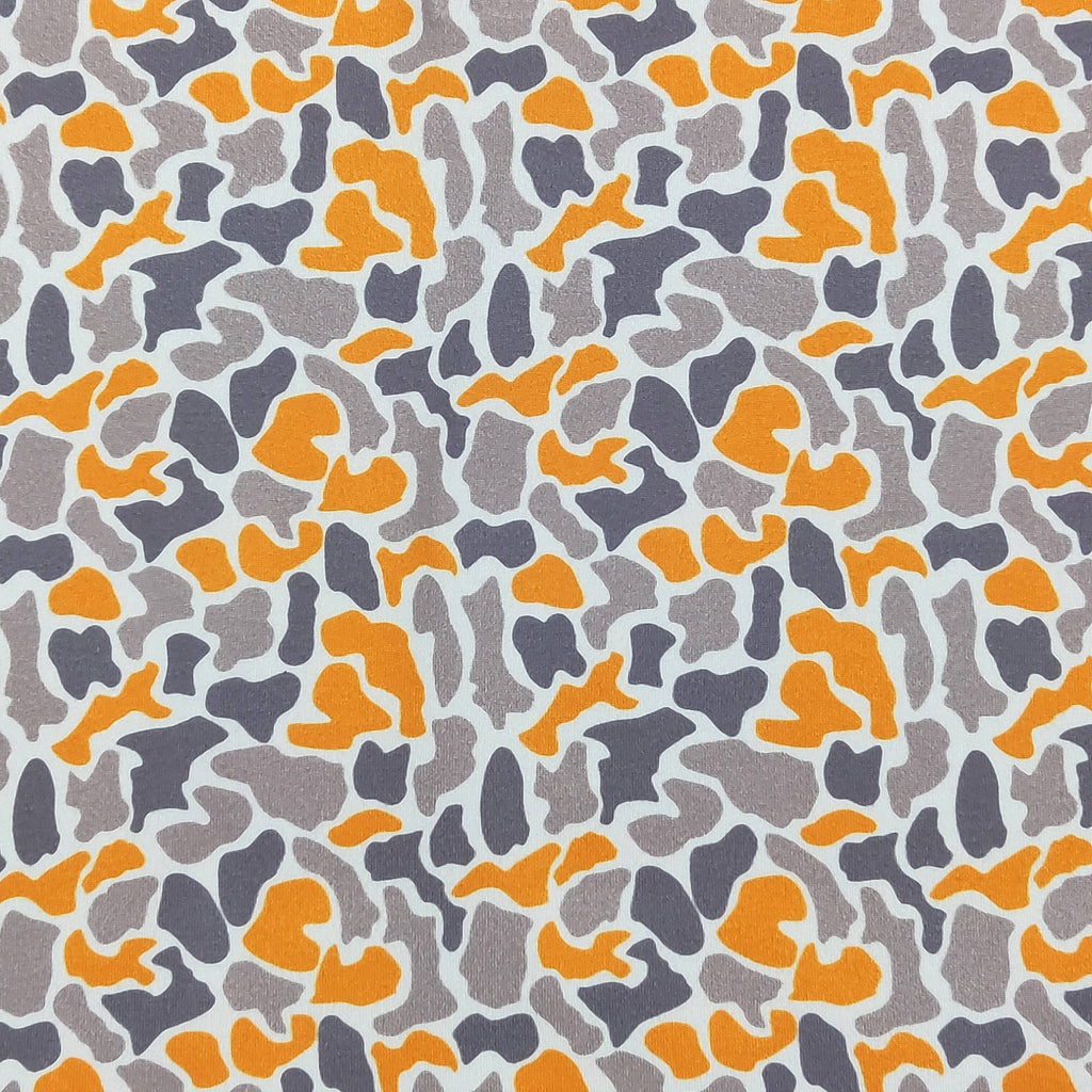 Orange Camo Boy Collar Shirt