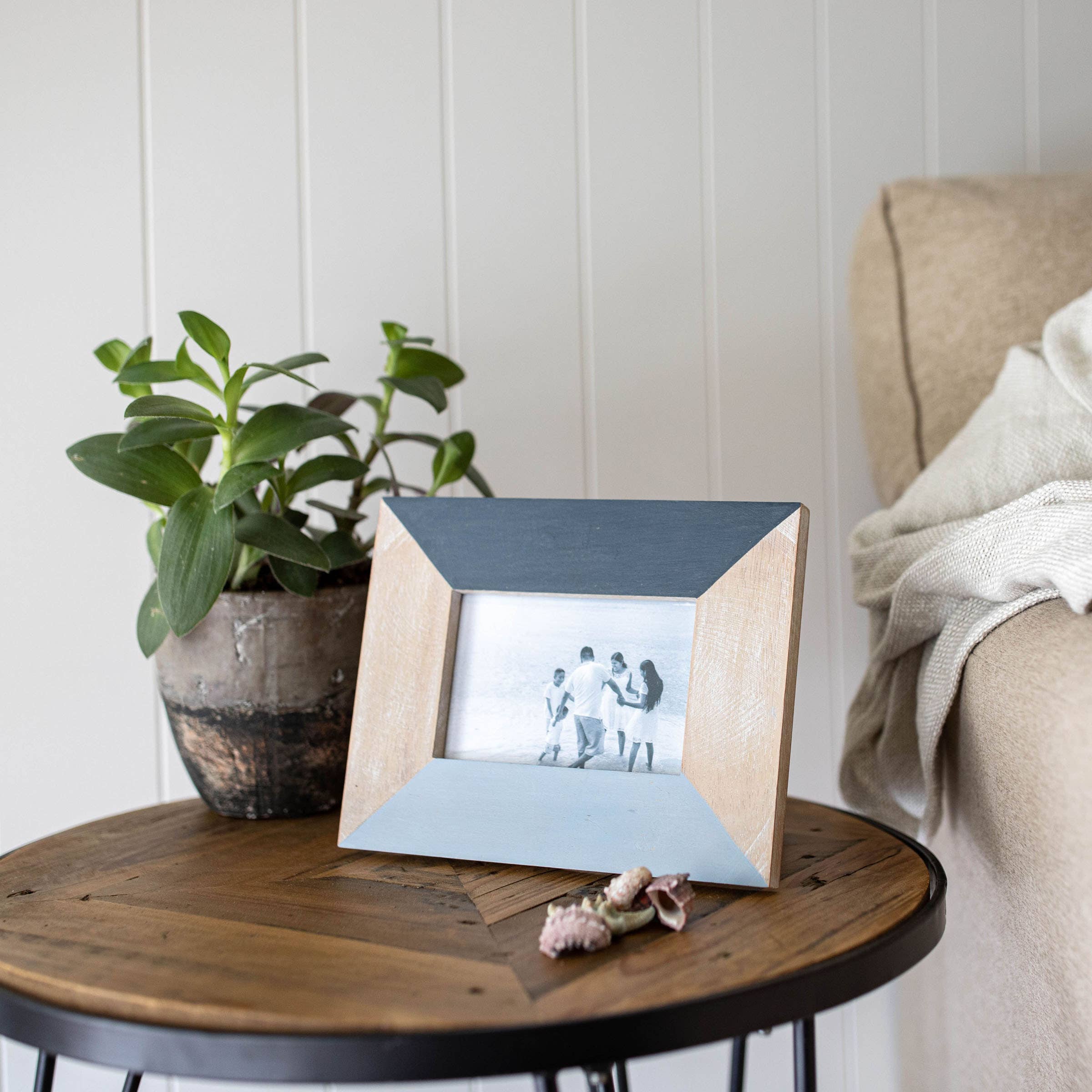 Calliope 4x6 Photo Navy Blue Wood Picture Frame