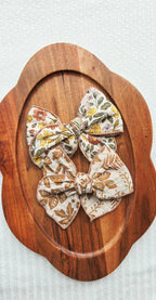 Fable Bow on Clip • Autumn Leaves