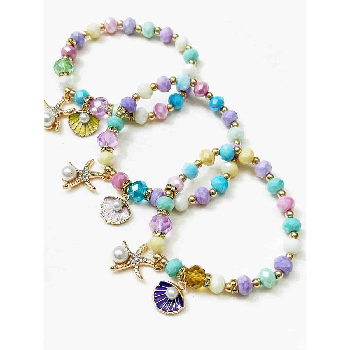 Starfish and Shell Bracelets