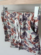 Boys Green Camouflage Pocket Shorts
