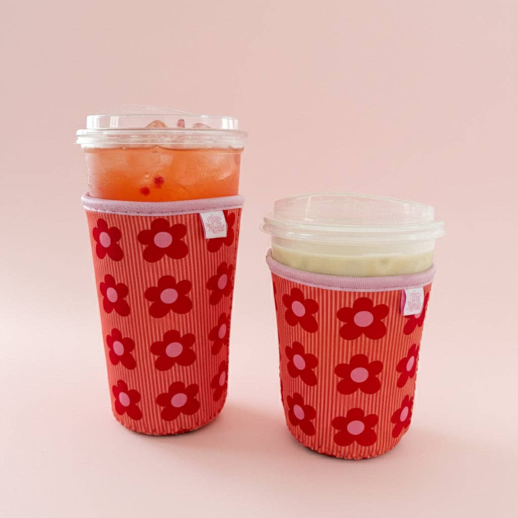 Iced Drink Sleeve - Happy Floral 16oz