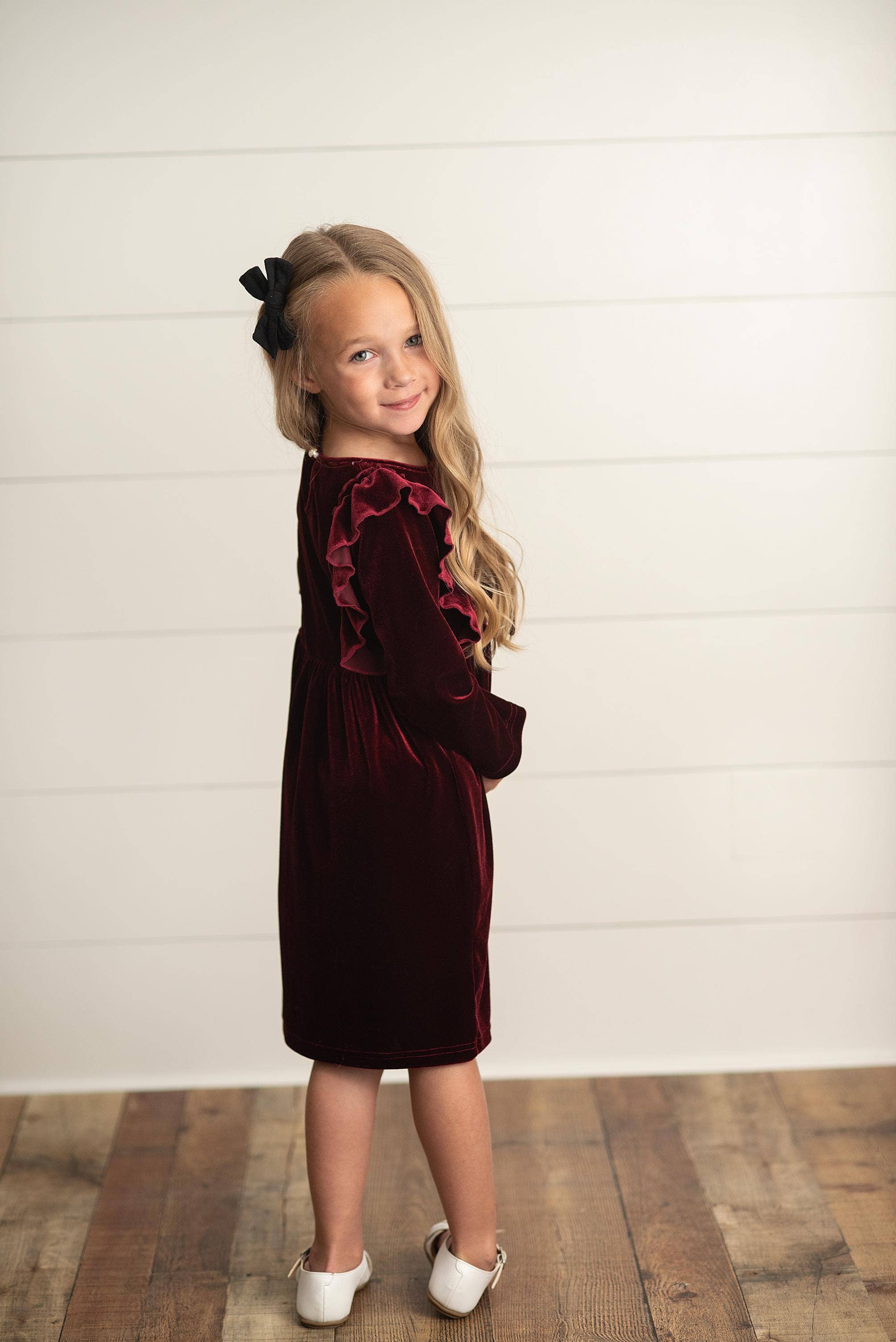 Velvet Bow Party Dress