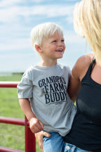 Western 'Grandpa's Farm Buddy' Toddler/Youth Graphic Tee