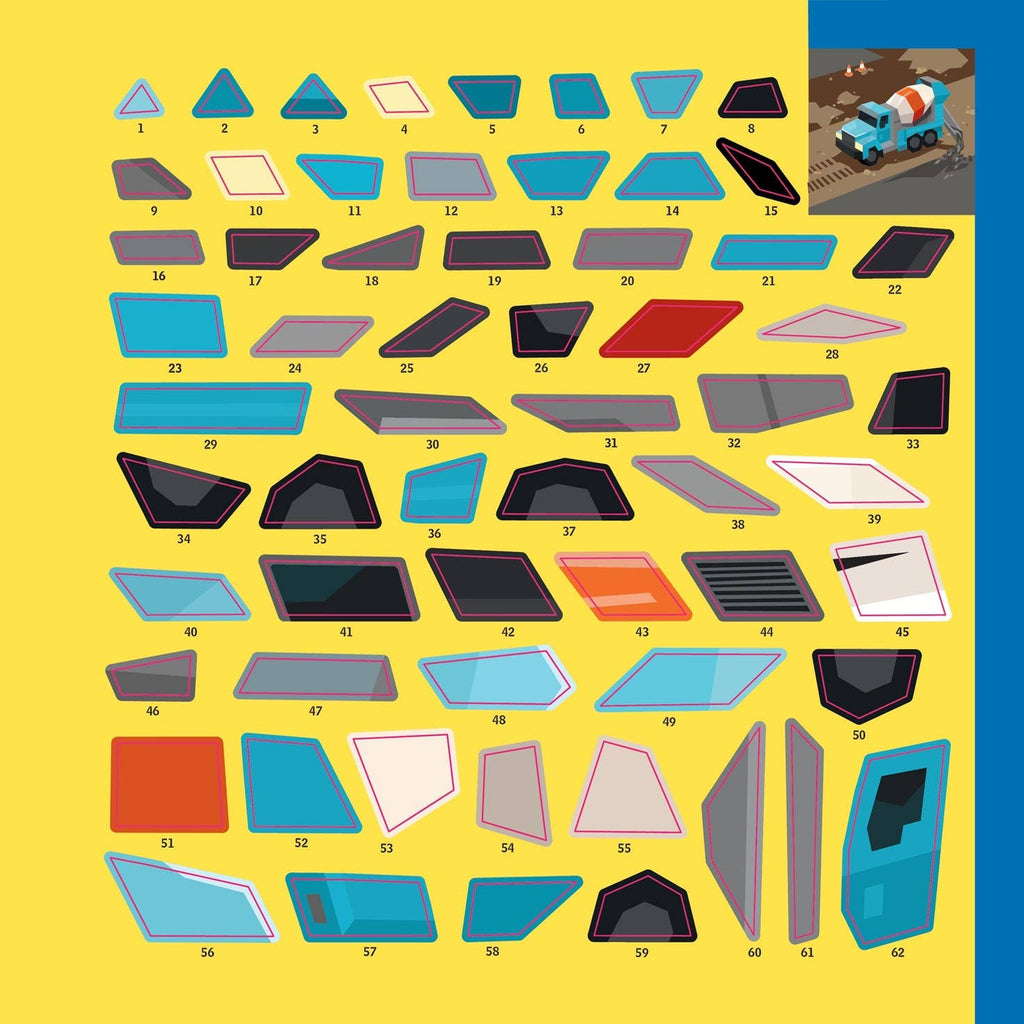 Paint by Sticker Kids: Trucks, Trains & More