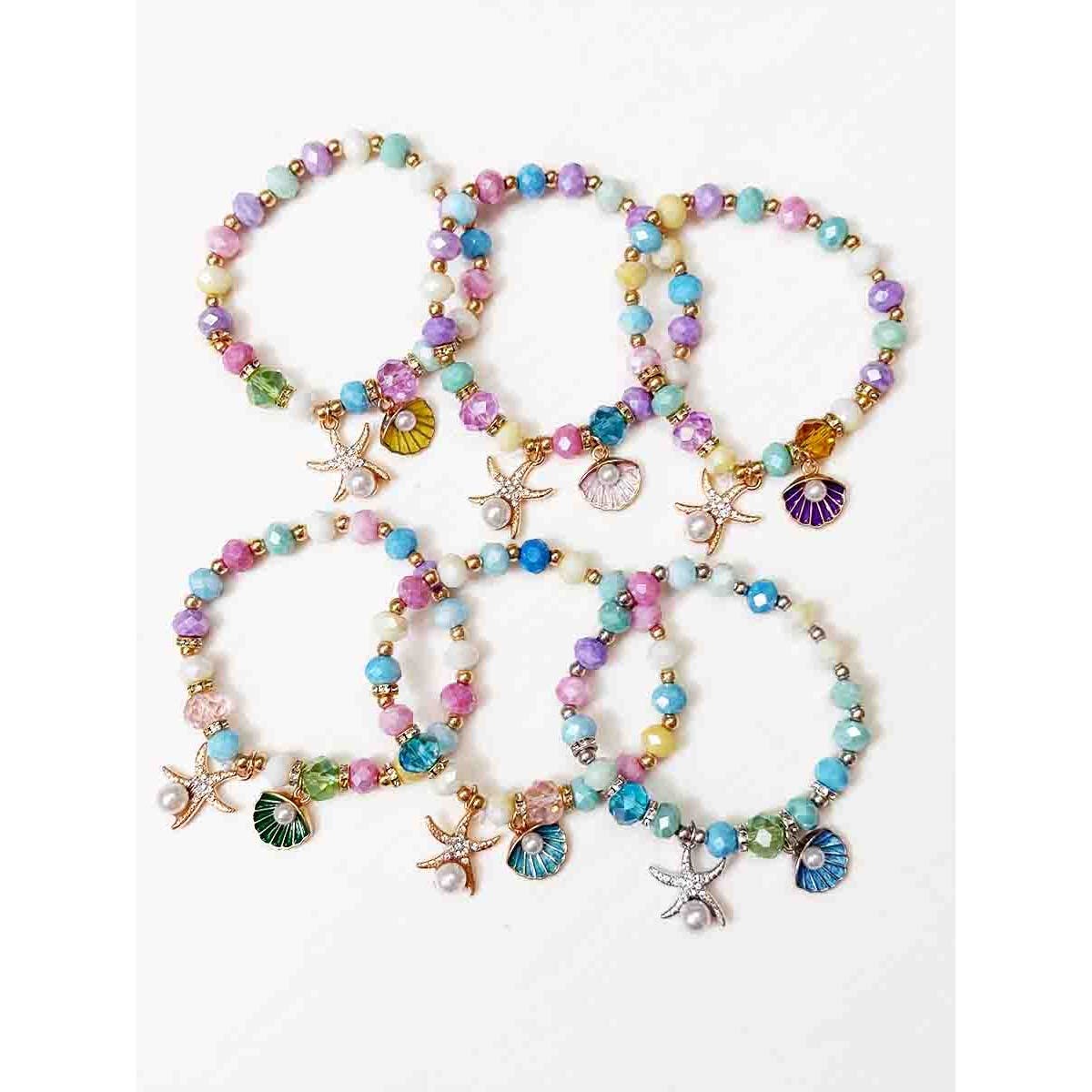 Starfish and Shell Bracelets