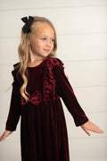 Velvet Bow Party Dress