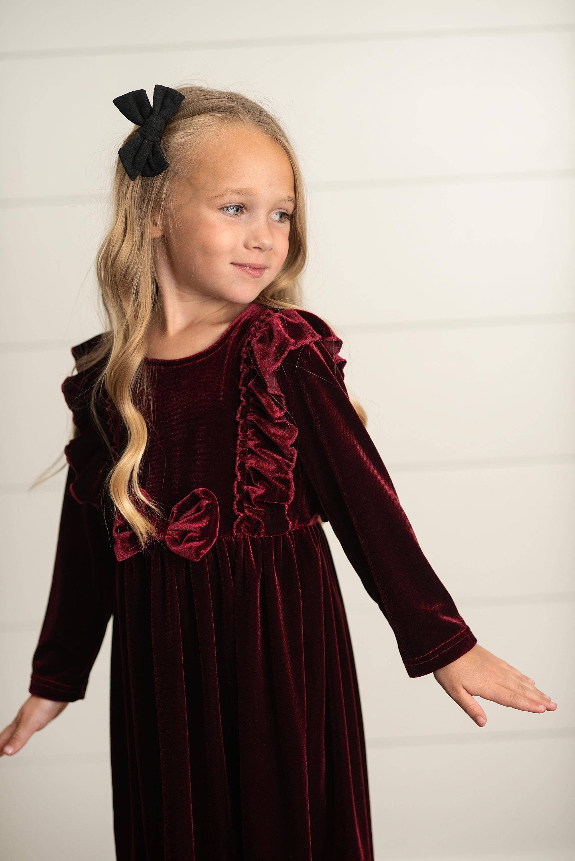 Velvet Bow Party Dress