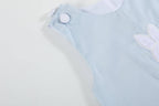 Blue Fuzzy Bunny Overalls